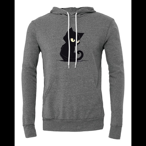Cartoon Black Cat Bella canvas hoodie 3719